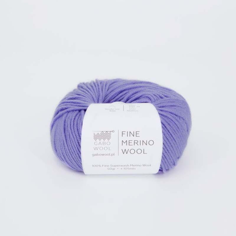 Włóczka Gabo Wool Fine Merino Wool 3818 / lawenda