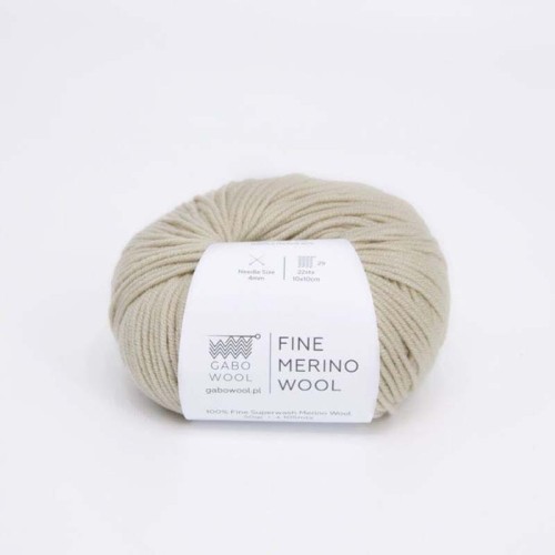 Włóczka Gabo Wool Fine Merino Wool 3402 / jasny beż