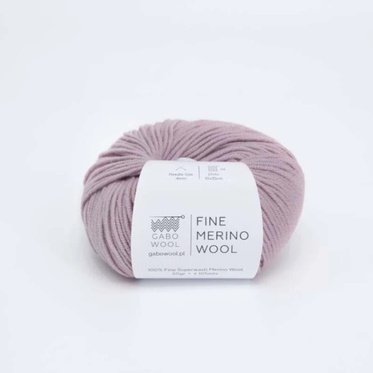 Włóczka Gabo Wool Fine Merino Wool 3387 / brudny róż