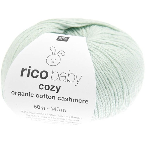 Włóczka Rico Design Baby Cozy Organic Cotton Cashmere 008 / mięta
