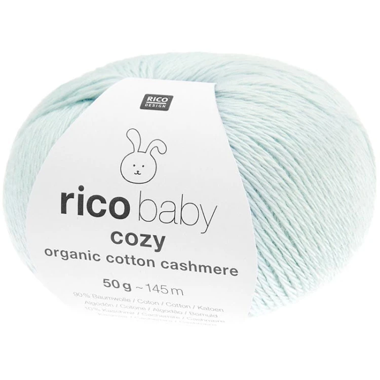 Włóczka Rico Design Baby Cozy Organic Cotton Cashmere 007 / jasny niebieski