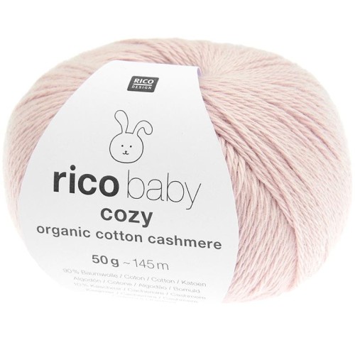 Włóczka Rico Design Baby Cozy Organic Cotton Cashmere 005 / pudrowy