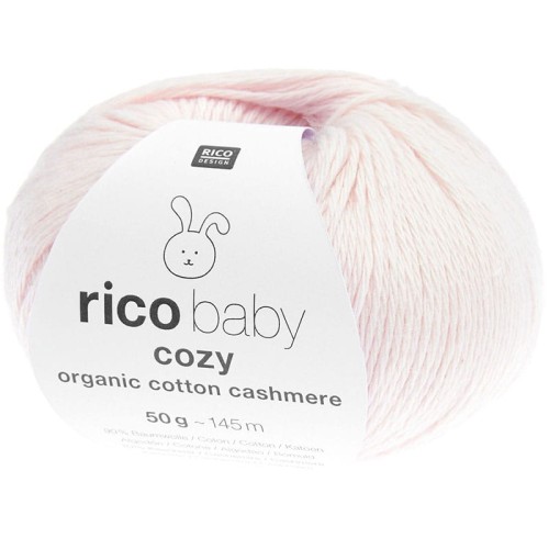 Włóczka Rico Design Baby Cozy Organic Cotton Cashmere 004 / blady róż
