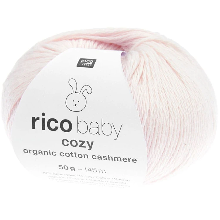 Włóczka Rico Design Baby Cozy Organic Cotton Cashmere 004 / blady róż