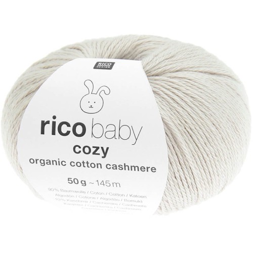 Włóczka Rico Design Baby Cozy Organic Cotton Cashmere 003 / szarobeżowy