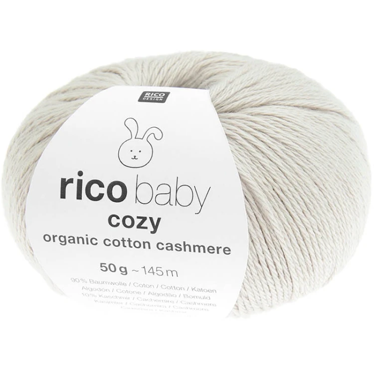 Włóczka Rico Design Baby Cozy Organic Cotton Cashmere 003 / szarobeżowy