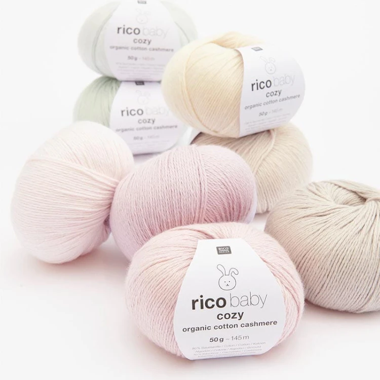 Włóczka Rico Design Baby Cozy Organic Cotton Cashmere 002 / naturalny
