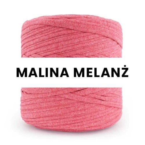 T-shirt Yarn Cotton Spaghetti / malina melanż
