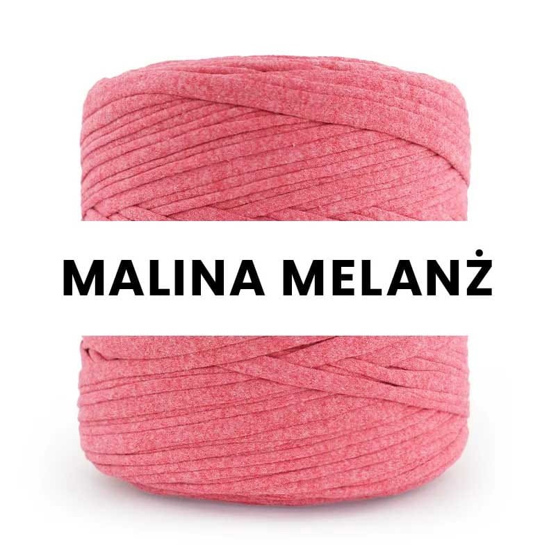 T-shirt Yarn Cotton Spaghetti / malina melanż