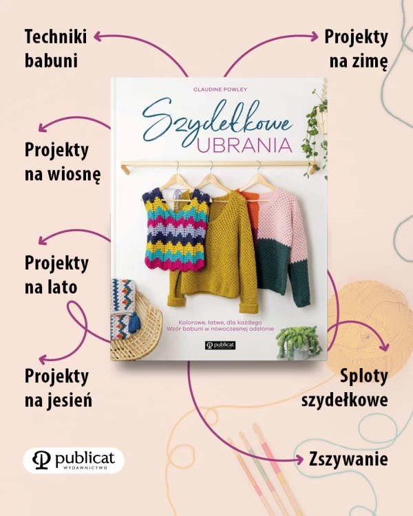 Książka Szydełkowe ubrania. Kolorowe, łatwe, dla każdego. Wzór babuni w nowoczesnej odsłonie