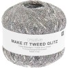 Włóczka fantazyjna Rico Design Creative Make It Tweed Glitz 001 / naturalny