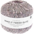 Włóczka fantazyjna Rico Design Creative Make It Tweed Glitz 003 / różowy