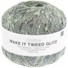 Włóczka fantazyjna Rico Design Creative Make It Tweed Glitz 005 / miętowy