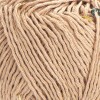 Włóczka z cekinami YarnArt Cotton Gold Paillettes 7105 / ciepły beż ze złotem