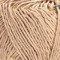 Włóczka z cekinami YarnArt Cotton Gold Paillettes 7105 / ciepły beż ze złotem