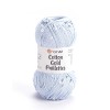 Włóczka z cekinami YarnArt Cotton Gold Paillettes 7109 / błękit ze srebrem