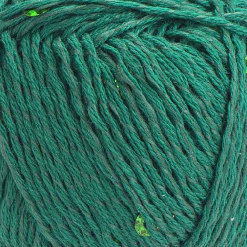 Włóczka z cekinami YarnArt Cotton Gold Paillettes 7114 / zieleń