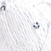 Włóczka z cekinami YarnArt Cotton Gold Paillettes 7102 / biały ze srebrem