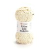 Włóczka z cekinami YarnArt Cotton Gold Paillettes 7103 / krem ze złotem