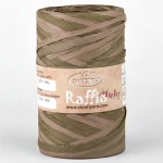 Włóczka Stenli Raffia Multi 14 / rafia papierowa / zielenie i brąz