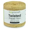Włóczka Loop'ncraft Twisted Paper Yarn 15-02 / rafia papierowa / słomkowy