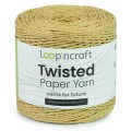 Włóczka Loop'ncraft Twisted Paper Yarn 15-02 / rafia papierowa / słomkowy