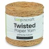Włóczka Loop'ncraft Twisted Paper Yarn 15-19 / rafia papierowa / koniak