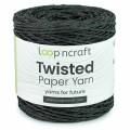 Włóczka Loop'ncraft Twisted Paper Yarn 15-06 / rafia papierowa / czarny