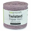 Włóczka Loop'ncraft Twisted Paper Yarn 15-05 / rafia papierowa / ametyst