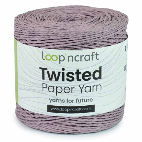 Włóczka Loop'ncraft Twisted Paper Yarn 15-05 / rafia papierowa / ametyst
