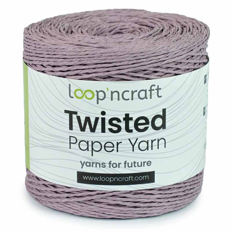 Włóczka Loop'ncraft Twisted Paper Yarn 15-05 / rafia papierowa / ametyst