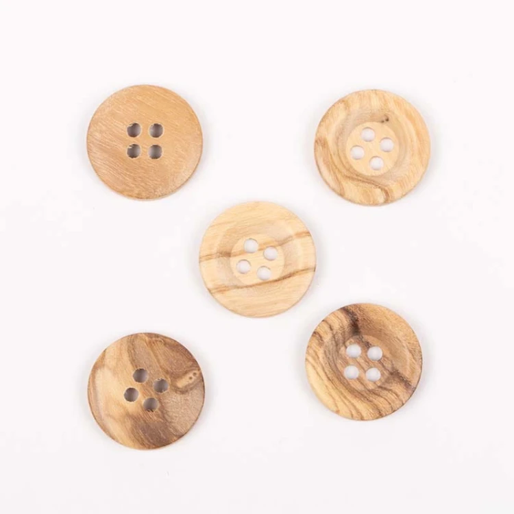 Guzik Drops drewno oliwne jasne / 18 mm / 810