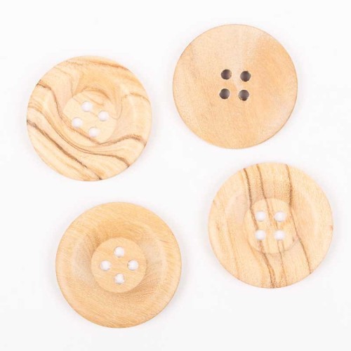 Guzik Drops drewno oliwne jasne / 28 mm / 812