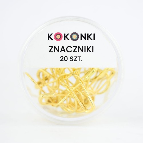 Znaczniki oczek Kokonki Accessories / agrafka / złoto / 20 szt.