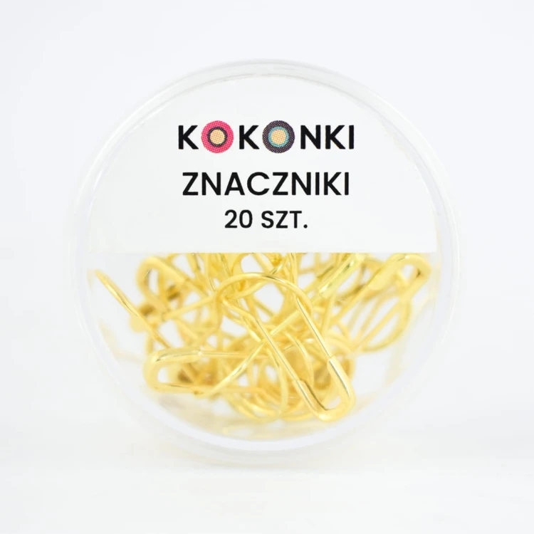 Znaczniki oczek Kokonki Accessories / agrafka / złoto / 20 szt.