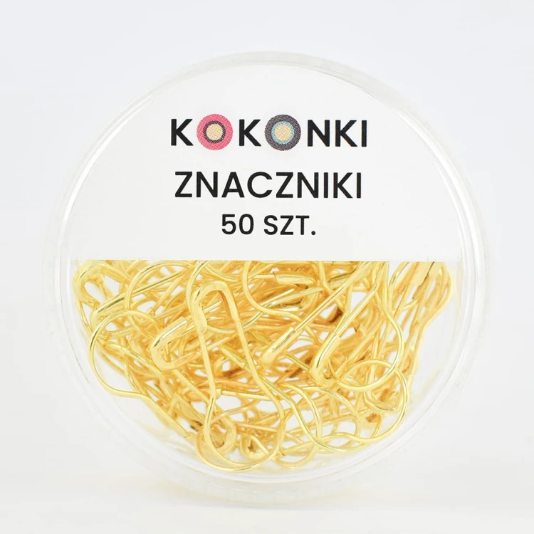 Znaczniki oczek Kokonki Accessories / agrafka / złoto / 50 szt.