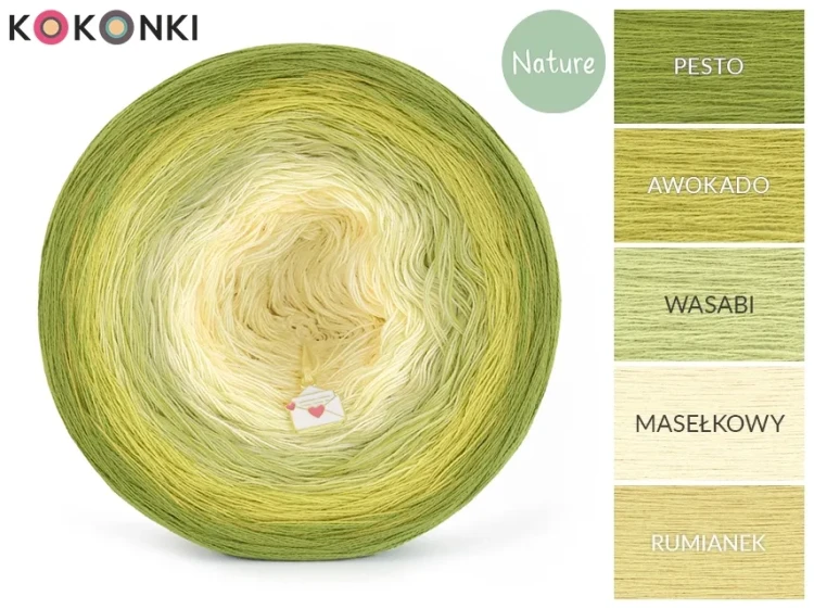 KOKONEK Nature NT089 Lemon squeeze - Pesto/awokado/wasabi/masełkowy/rumianek