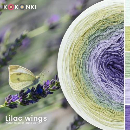 KOKONEK Nature NT084 Lilac wings - Lody pistacjowe/wasabi/szałwia/lawenda/hiacynt
