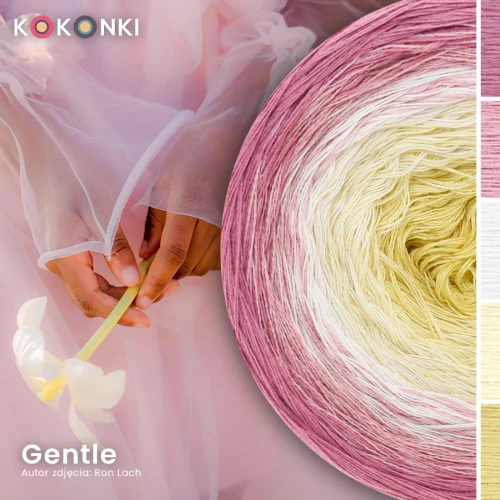 KOKONEK Nature NT092 Gentle - Zgaszony róż/malinowy róż/beza/masełkowy/rumianek