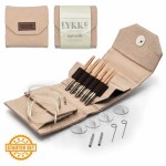 Zestaw KRÓTKICH drutów wymiennych Lykke Naturale 3.5" / 9 cm / 5 par drutów / 3.25 - 4.5 mm