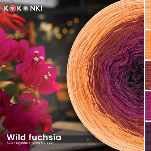KOKONEK Nature NT093 Wild fuchsia - Melon/dynia/cegła/jeżyna/wino