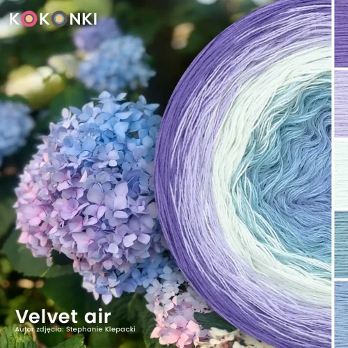 KOKONEK Nature NT094 Velvet air - Hiacynt/lawenda/lody pistacjowe/patyna/denim