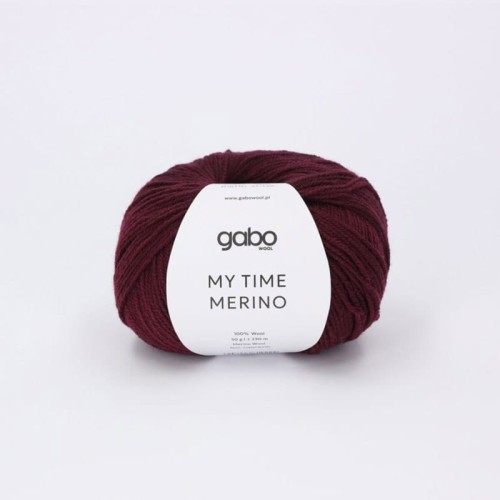 Włóczka Gabo Wool My Time Merino 9212 / burgund