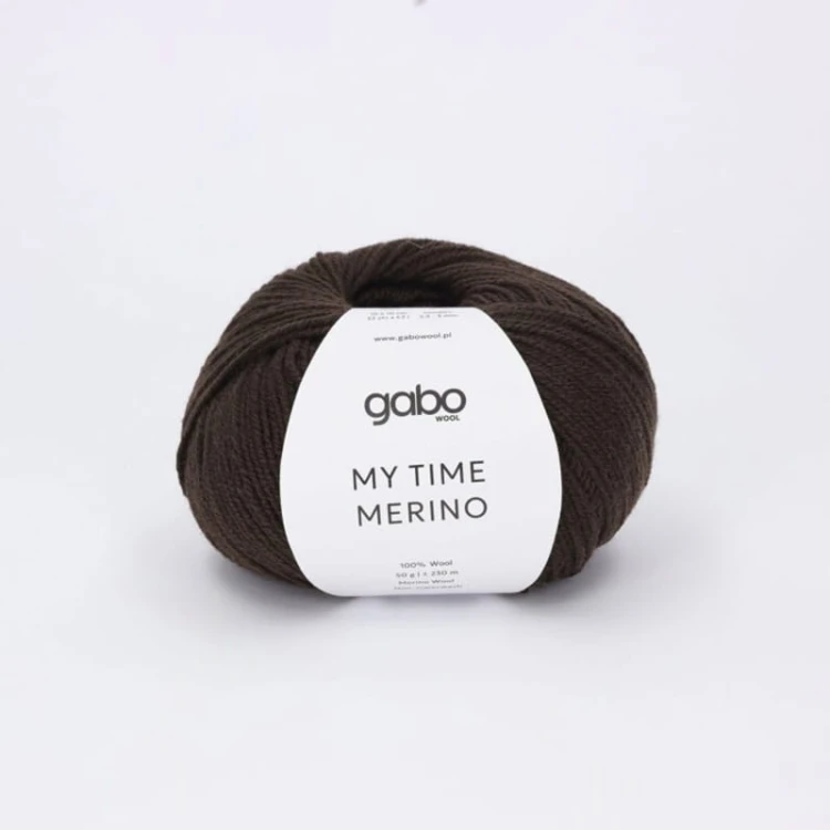 Włóczka Gabo Wool My Time Merino 9305 / gorzka czekolada
