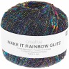 Nić / Włóczka fantazyjna Rico Design Creative Make It Rainbow Glitz 001