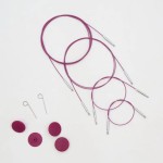 Żyłka KnitPro Thin & Flex 360° do drutów wymiennych / obrotowa / fioletowa