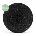 KOKONEK_Nature GLOW NG01 - Czerń + cekiny disco czerń / 400 m / 3+1 nitki - GOTOWY