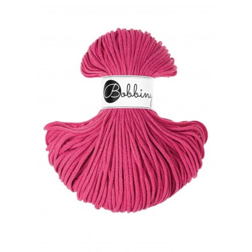 Sznurek pleciony bawełniany Bobbiny Junior / Dopamine Pink / 3mm / 100m