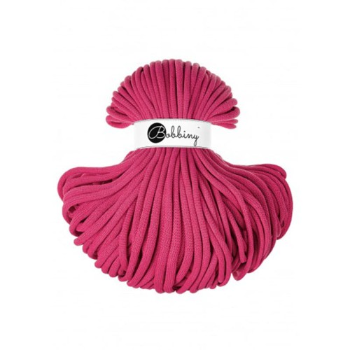 Sznurek pleciony bawełniany Bobbiny Jumbo / Dopamine Pink / 9mm / 100m