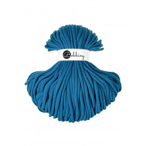 Sznurek pleciony bawełniany Bobbiny Jumbo / Dopamine Blue / 9mm / 100m